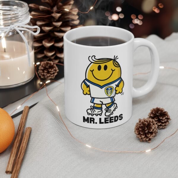 Leeds United Mr Men Mug Gift For Leeds Fans - Image 4