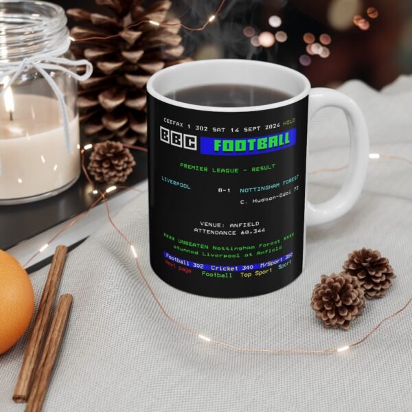 Liverpool 0-1 Nottingham Forest Result Anfield Ceefax Teletext Mug - Image 4