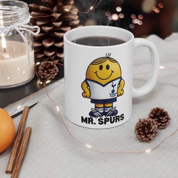 Mr. Spurs Mug Mr. Men Style Mug Gift For Tottenham Hotspur Fans - Image 3