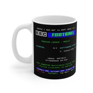 Liverpool 0-1 Nottingham Forest Result Anfield Ceefax Teletext Mug