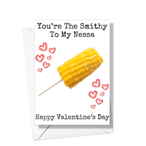Smithy & Nessa Corn On The Cob Valentines Card For Him