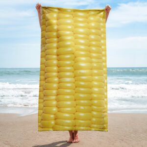 Sweetcorn Beach Towel – Corn On The Cob Towel