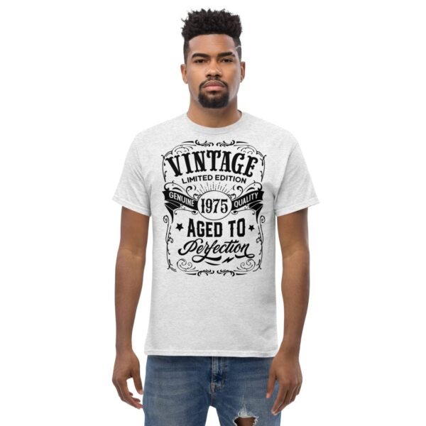 Vintage 1975 T-shirt Aged To Perfection 50th Birthday T shirt - Image 2