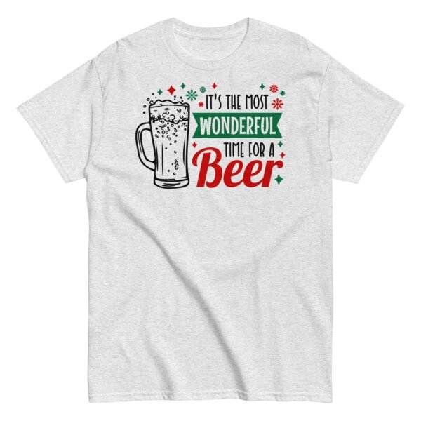 Christmas T-shirt Men’s It’s The Most Wonderful Time For A Beer - Image 13