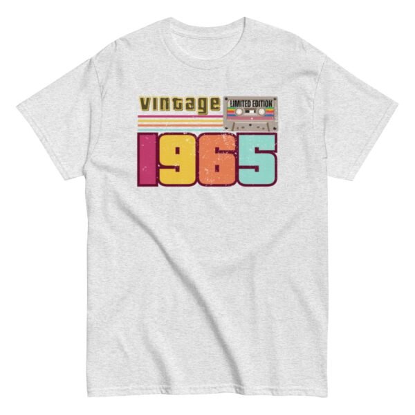 Vintage 1965 Cassette Tape Limited Edition 60th Birthday T-shirt - Image 12