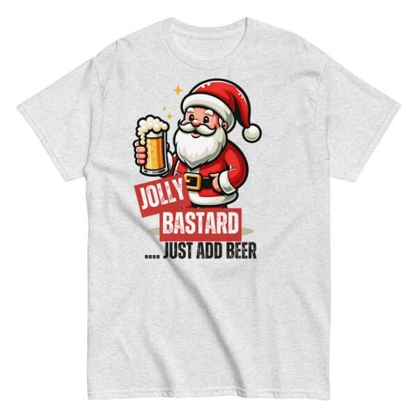 Jolly Bastard Just Add Beer Funny Christmas T-shirt For Men - Image 15
