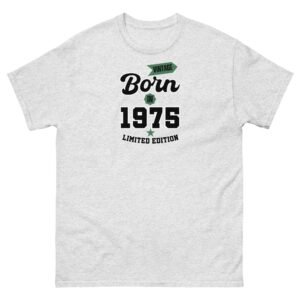 Vintage Born In 1975 Limited Edition T-shirt 50th Birthday Tee