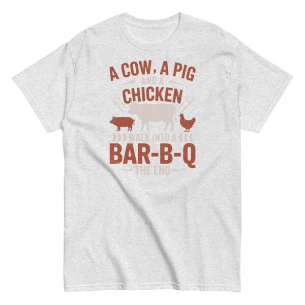 A Cow A Pig And a Chicken Funny BBQ T-shirts - Image 14