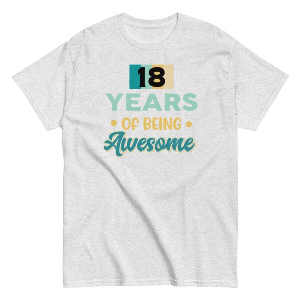18 Years Of Being Awesome – 18th Birthday T-shirts - Image 13