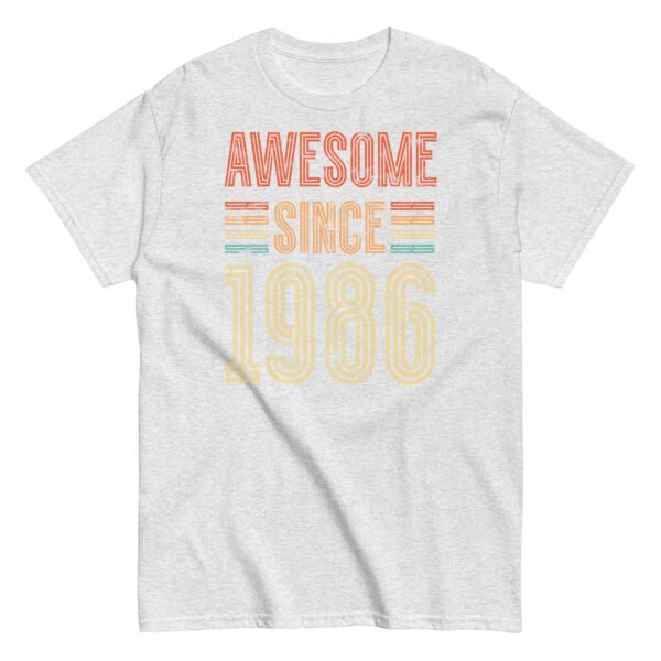 Awesome Since 1986 Retro Birthday Gift T-shirt - Image 16