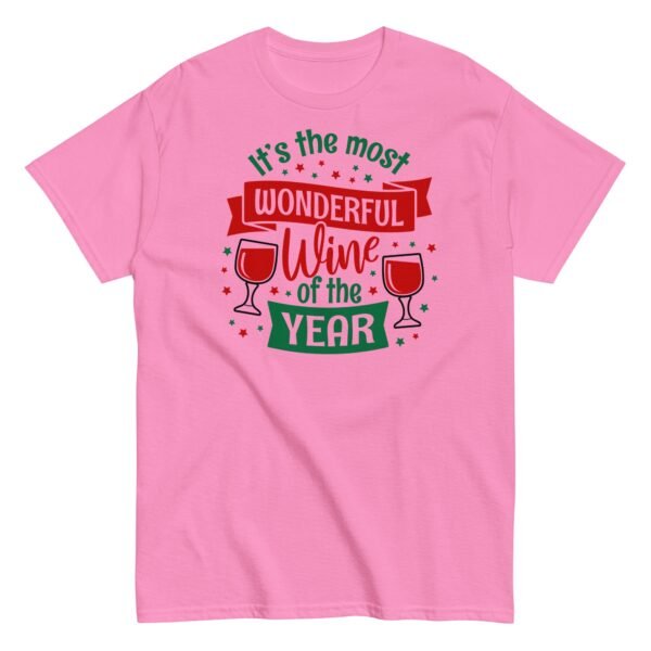 Wine Christmas T-shirt It’s The Most Wonderful Wine Of The Year - Image 4
