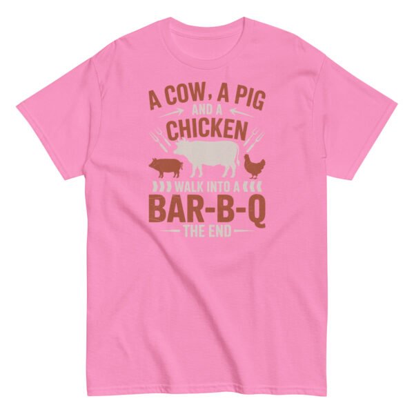 A Cow A Pig And a Chicken Funny BBQ T-shirts - Image 8