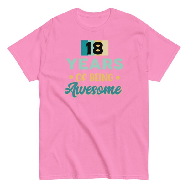 18 Years Of Being Awesome – 18th Birthday T-shirts - Image 10
