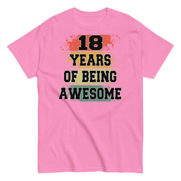 18th Birthday T-shirt – 18 Years Of Being Awesome - Image 11