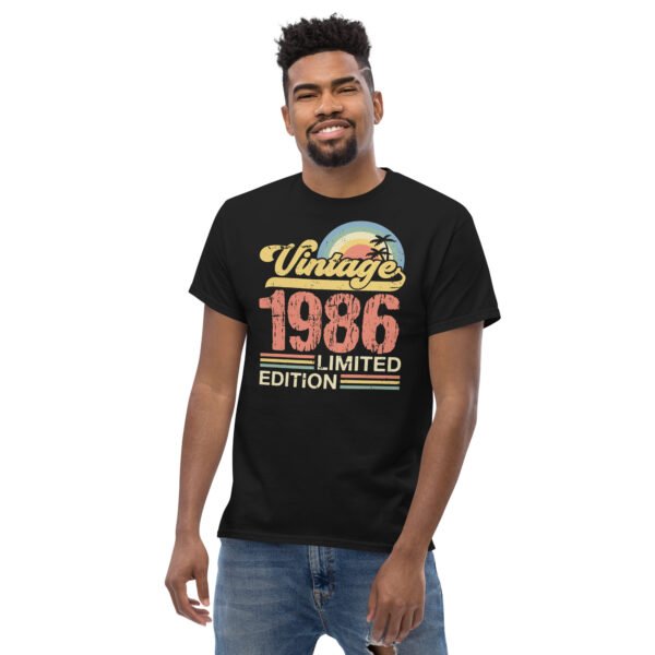 Vintage 1986 Limited Edition T-shirt 86 Birthday Gift - Image 2