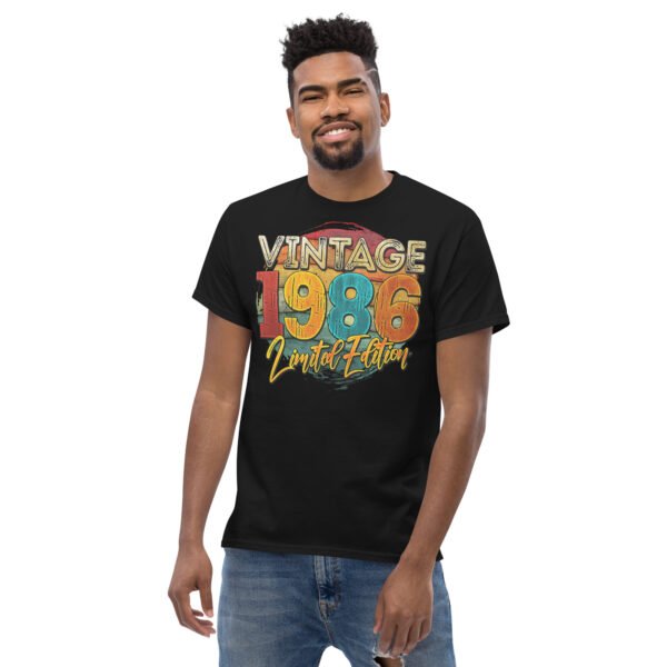 Vintage 1986 Limited Edition Birthday 86 T-shirt - Image 2