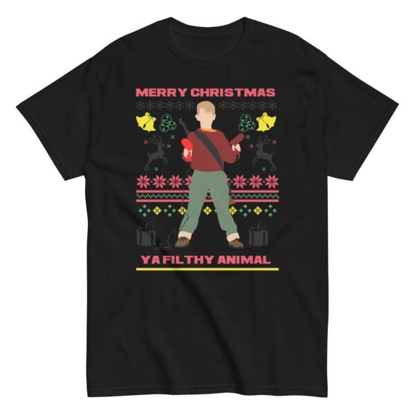 Merry Christmas Ya Filthy Animal Home Alone Christmas T-shirt - Image 2