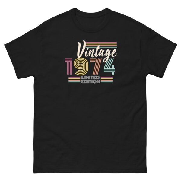 Vintage 1974 T-shirt Limited Edition 1974 Birthday T-shirt - Image 2