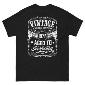 Vintage 1975 T-shirt Aged To Perfection Men’s 50th Birthday
