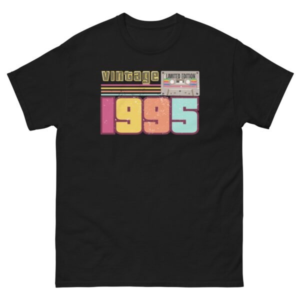Vintage 1995 Cassette Tape Limited Edition 30th Birthday T-shirt - Image 3