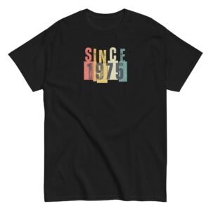 Since 1975 Birthday T-shirt 50th Birthday Gift For Him