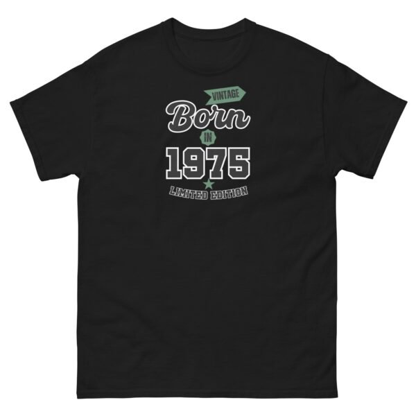 Vintage Born In 1975 Limited Edition T-shirt 50th Birthday Tee - Image 4