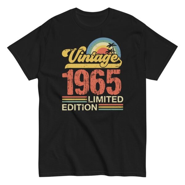 Vintage 1965 Limited Edition Birthday T-shirt 1965 Gift - Image 4