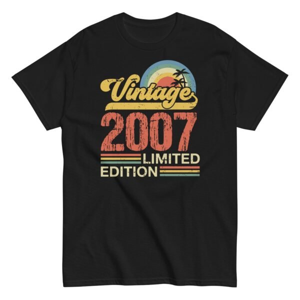 2007 Birthday Gift T-shirt Limited Edition T-shirt - Image 4