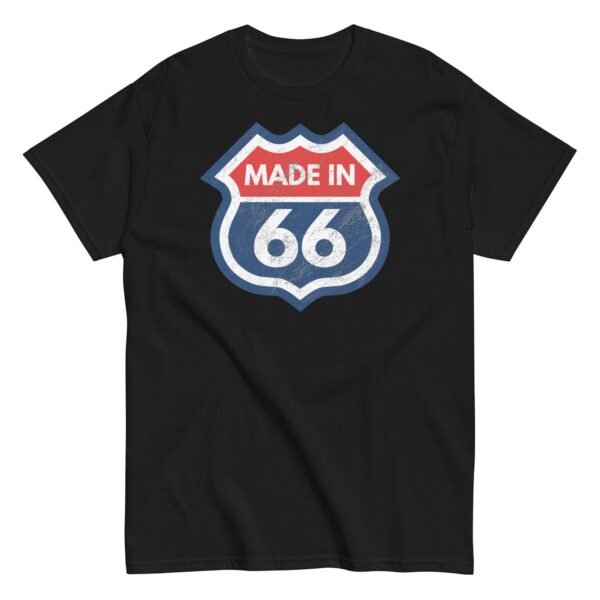 1966 Birthday Gift T-shirt Made in 66 US Route 66 Style - Image 5