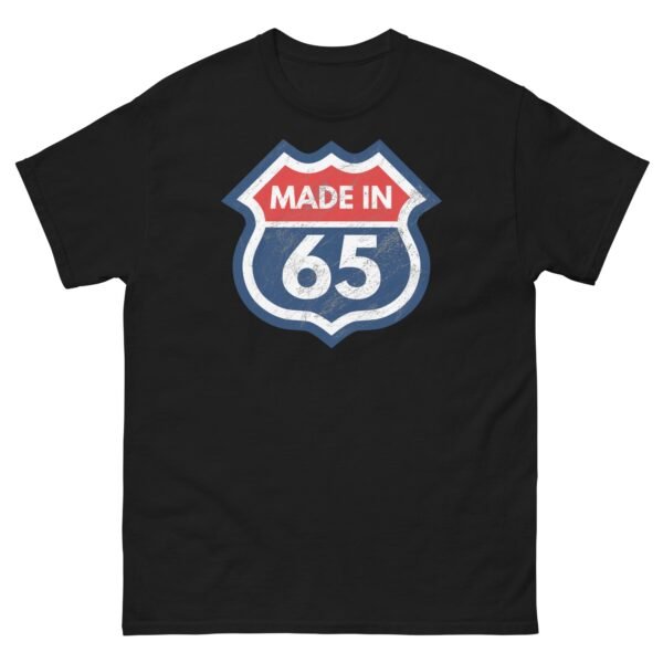 1965 Birthday T-Shirt Gift Made in 65 US Route Sign - Image 4