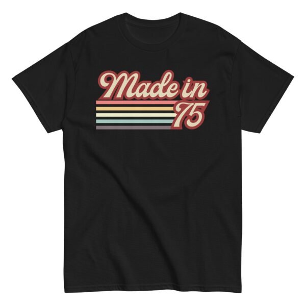 1975 Birthday Gift T-shirt Made in 75 - Image 4