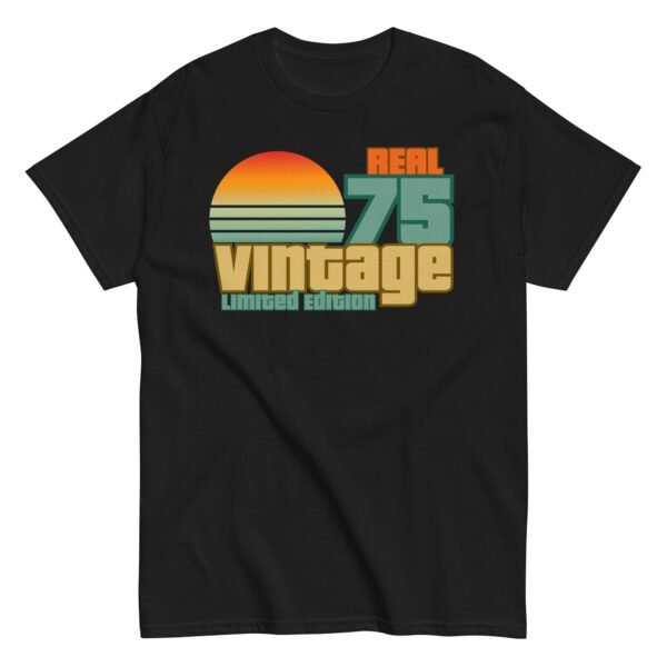 1975 Birthday T-Shift Gift Real 75 Vintage Limited Edition - Image 2