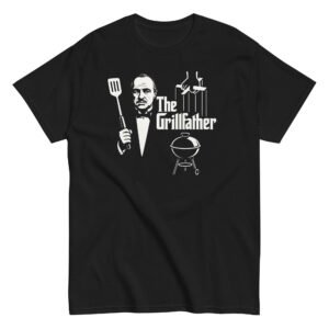 The Grillfather BBQ T-shirt For Dad Funny BBQ T shirts