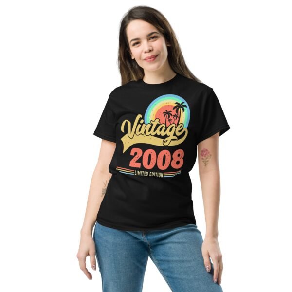 Vintage 2008 T-shirt Limited Edition 2008 Birthday T Shirt - Image 2