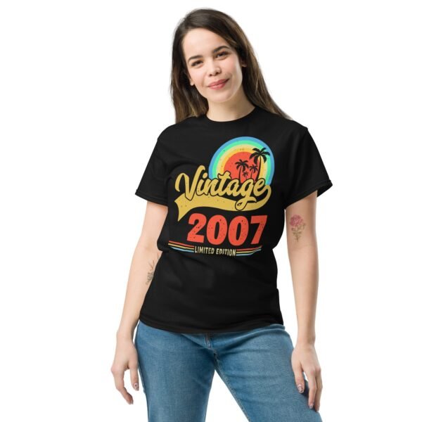 Vintage 2007 Limited Edition Birthday T-shirt Gifts - Image 2