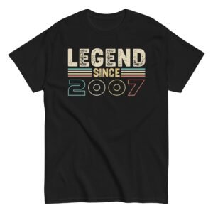 Legend Since 2007 T-shirts 18th Birthday Gifts