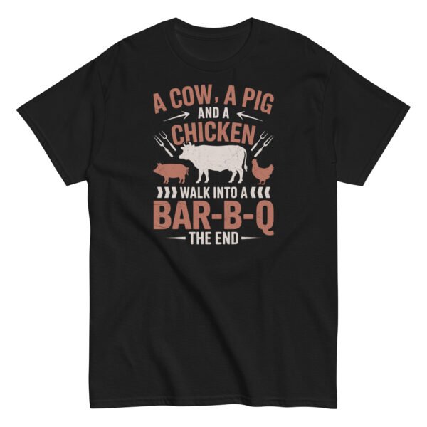 A Cow A Pig And a Chicken Funny BBQ T-shirts