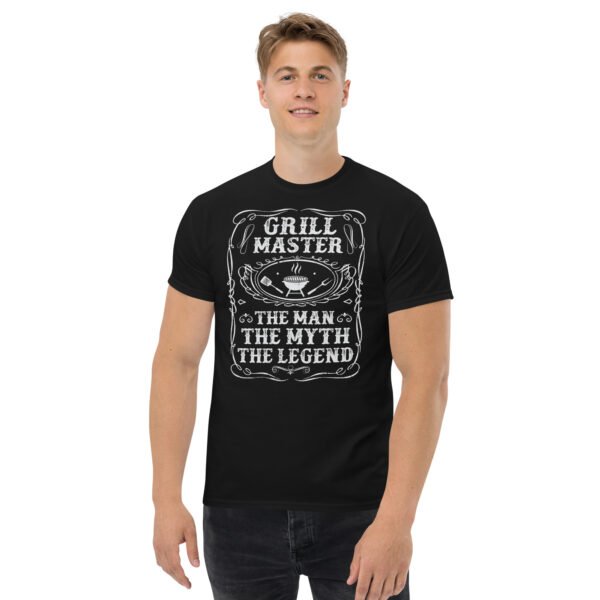 Grillmaster The Man The Myth The Legend Funny BBQ T-shirt - Image 3