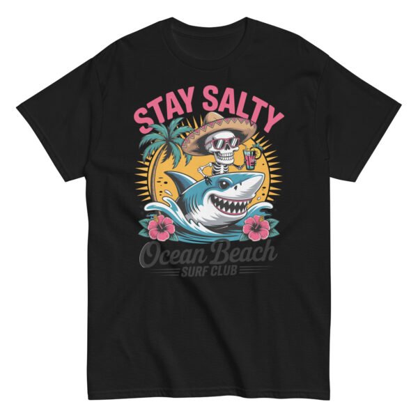 Stay Salty Ocean Beach Club Surf T-Shirt - Image 5