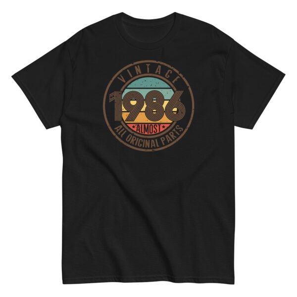 Vintage 1986 All Original Parts T-shirt 86 Birthday Tee - Image 5