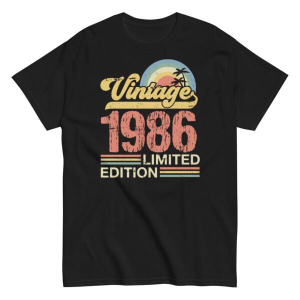 Vintage 1986 Limited Edition T-shirt 86 Birthday Gift - Image 5