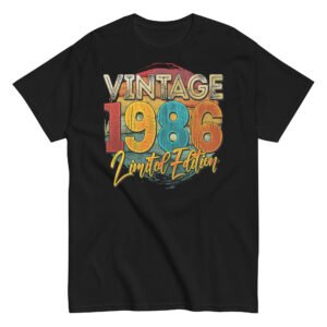 Vintage 1986 Limited Edition Birthday 86 T-shirt