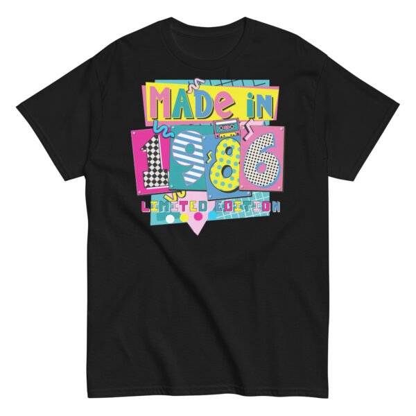 Made in 1986 Retro 80’s T-shirt 1986 Birthday Gift - Image 5