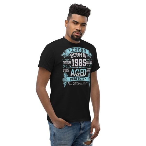 1985 Birthday Year Gift T-shirt Born In 1985 Legend Aged Perfectly - Image 2