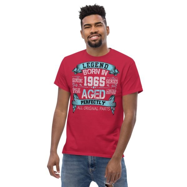 1965 Birthday Year Gift T-shirt 1965 Legend Aged Perfectly - Image 2
