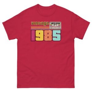Vintage 1985 T-shirt Cassette Tape Limited Edition 40th Birthday