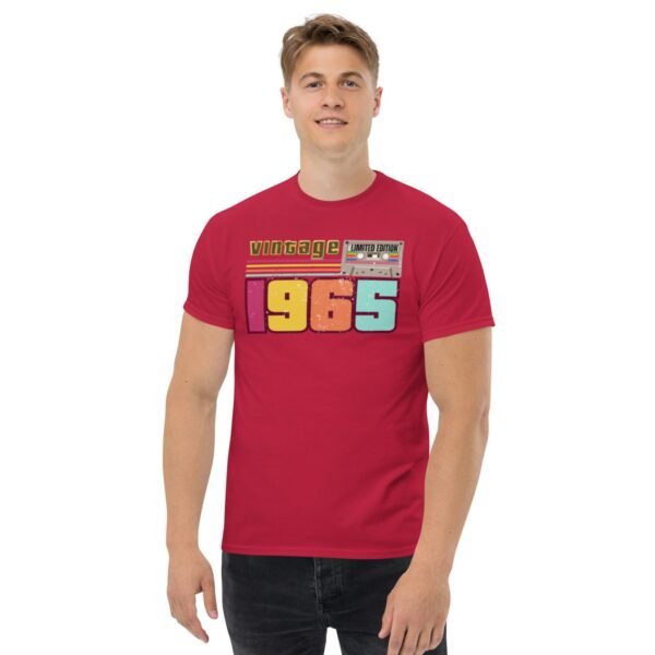 Vintage 1965 Cassette Tape Limited Edition 60th Birthday T-shirt - Image 2