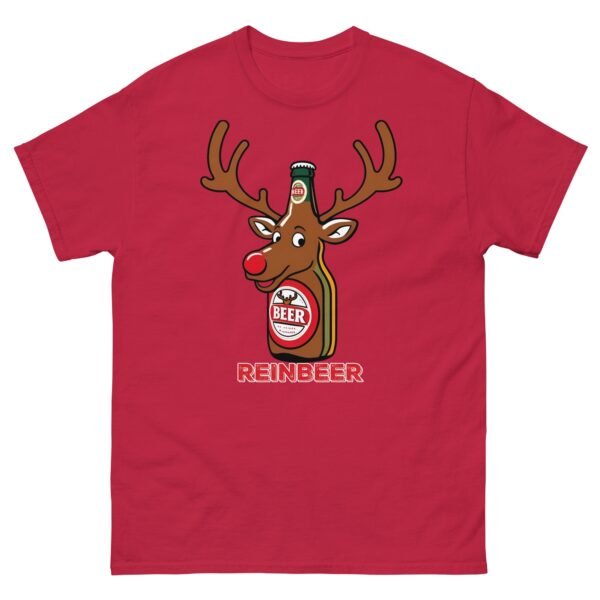 Beer Drinker Funny Christmas T-shirt Reinbeer - Image 7