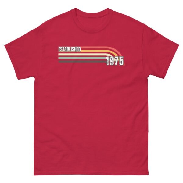 Established 1975 50th Birthday Gift T-shirt - Image 7
