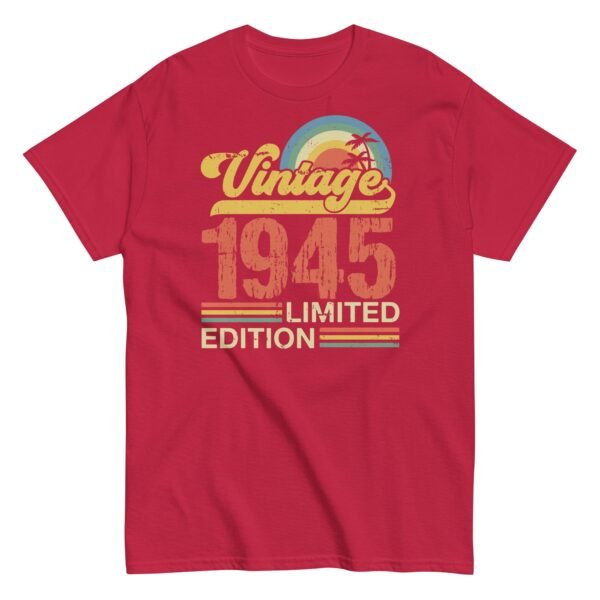 Vintage 1945 T-shirt Design Limited Edition Birth Year Gift - Image 5
